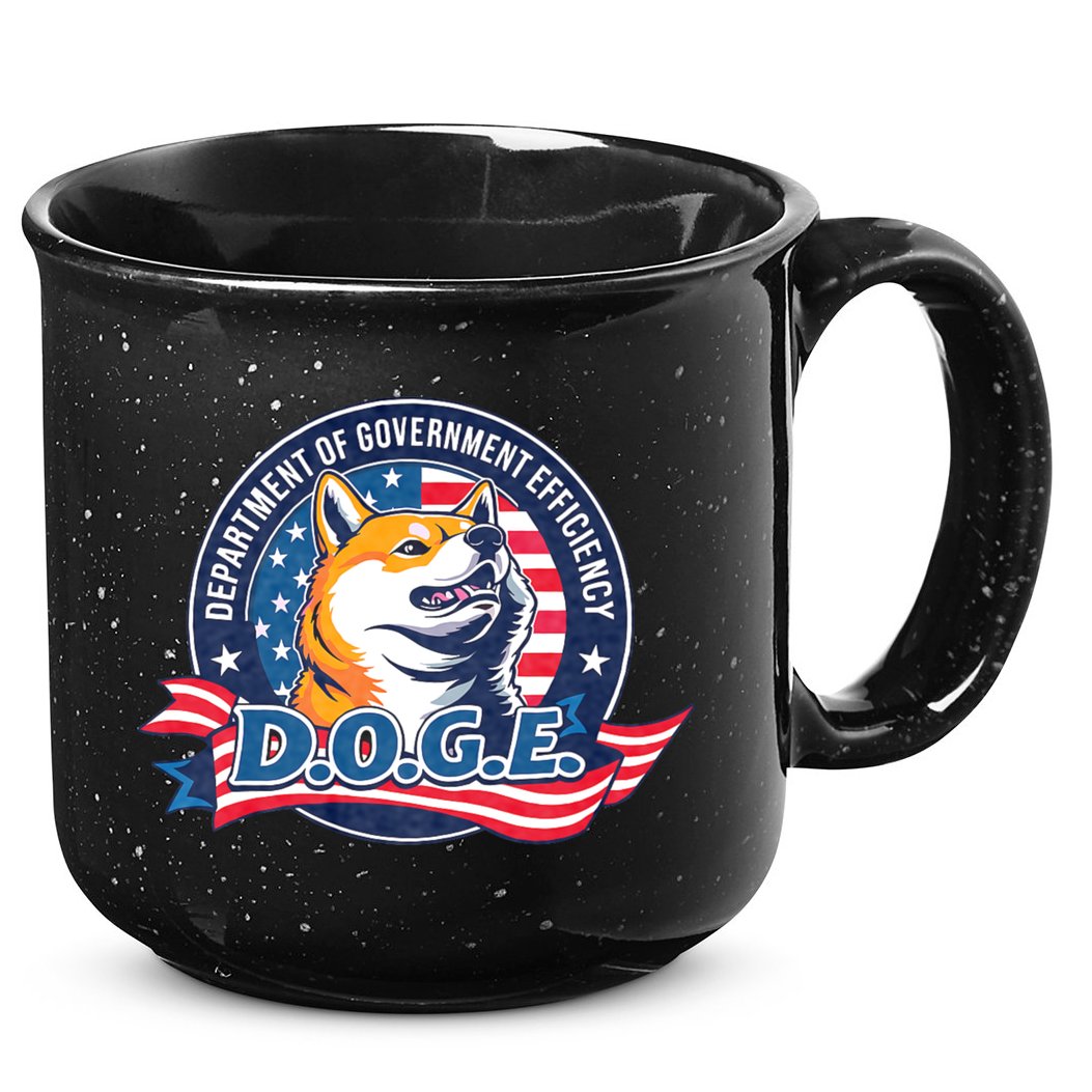 D.O.G.E Department Of Government Efficiency Doge 15oz Campfire Ceramic Mug