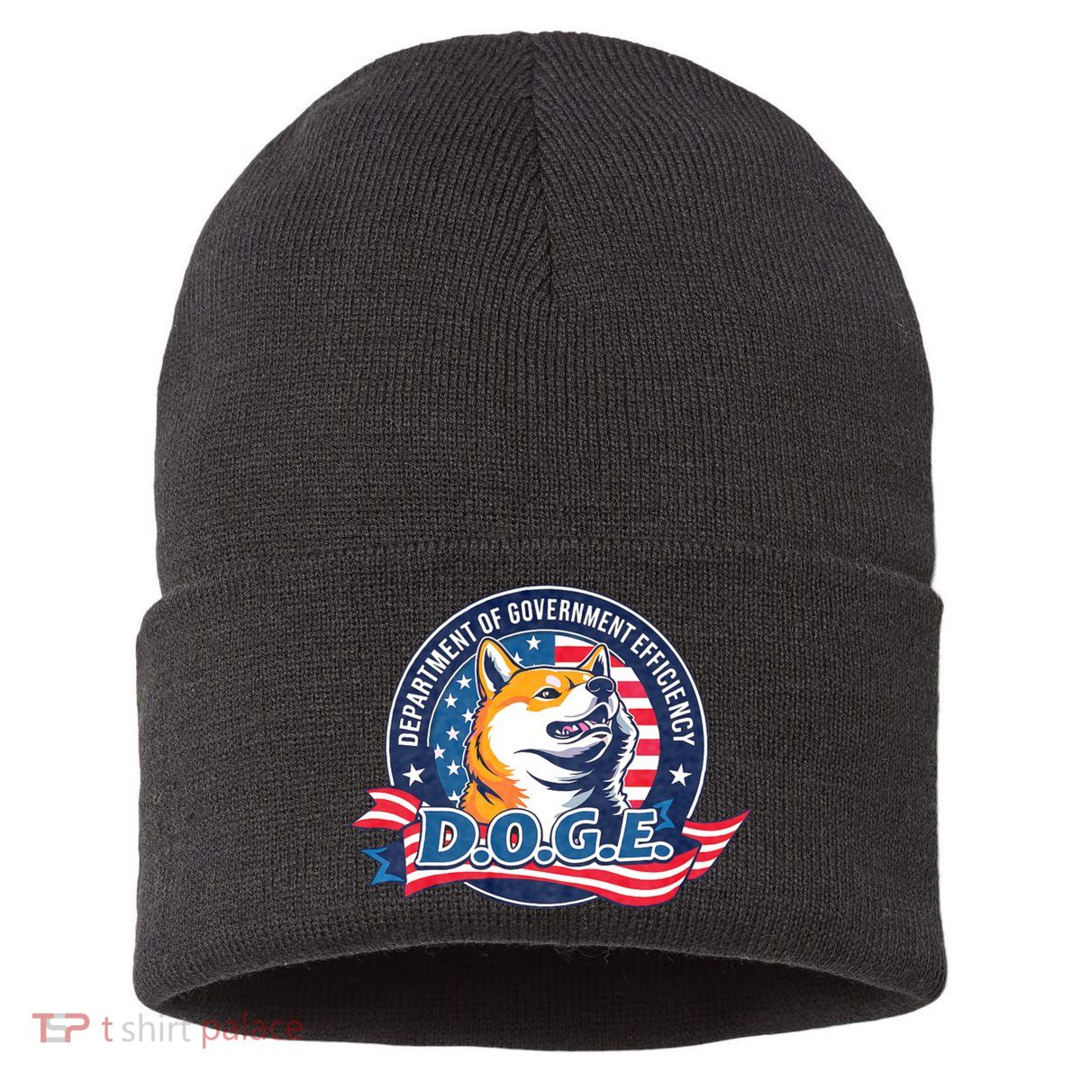 D.O.G.E Department Of Government Efficiency Doge Sustainable Knit Beanie