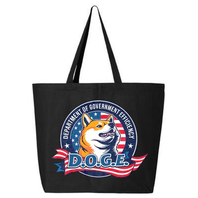 D.O.G.E Department Of Government Efficiency Doge 25L Jumbo Tote