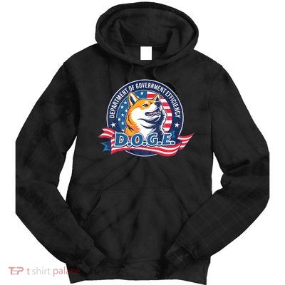 D.O.G.E Department Of Government Efficiency Doge Tie Dye Hoodie