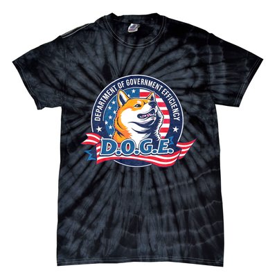 D.O.G.E Department Of Government Efficiency Doge Tie-Dye T-Shirt