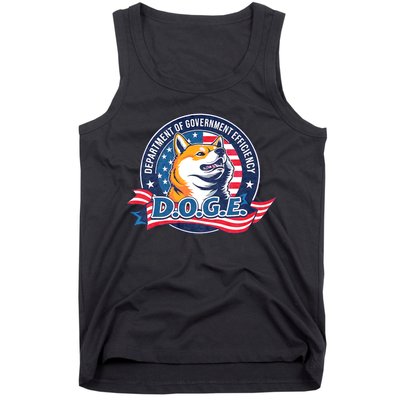 D.O.G.E Department Of Government Efficiency Doge Tank Top