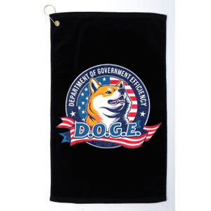 D.O.G.E Department Of Government Efficiency Doge Platinum Collection Golf Towel