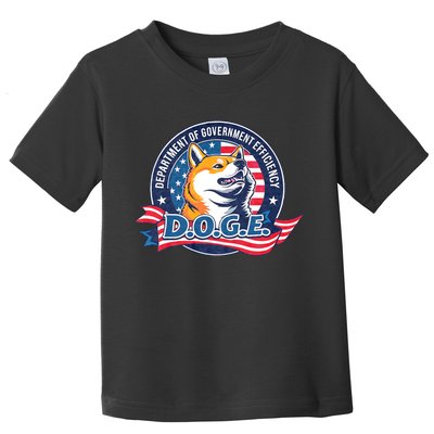 D.O.G.E Department Of Government Efficiency Doge Toddler T-Shirt