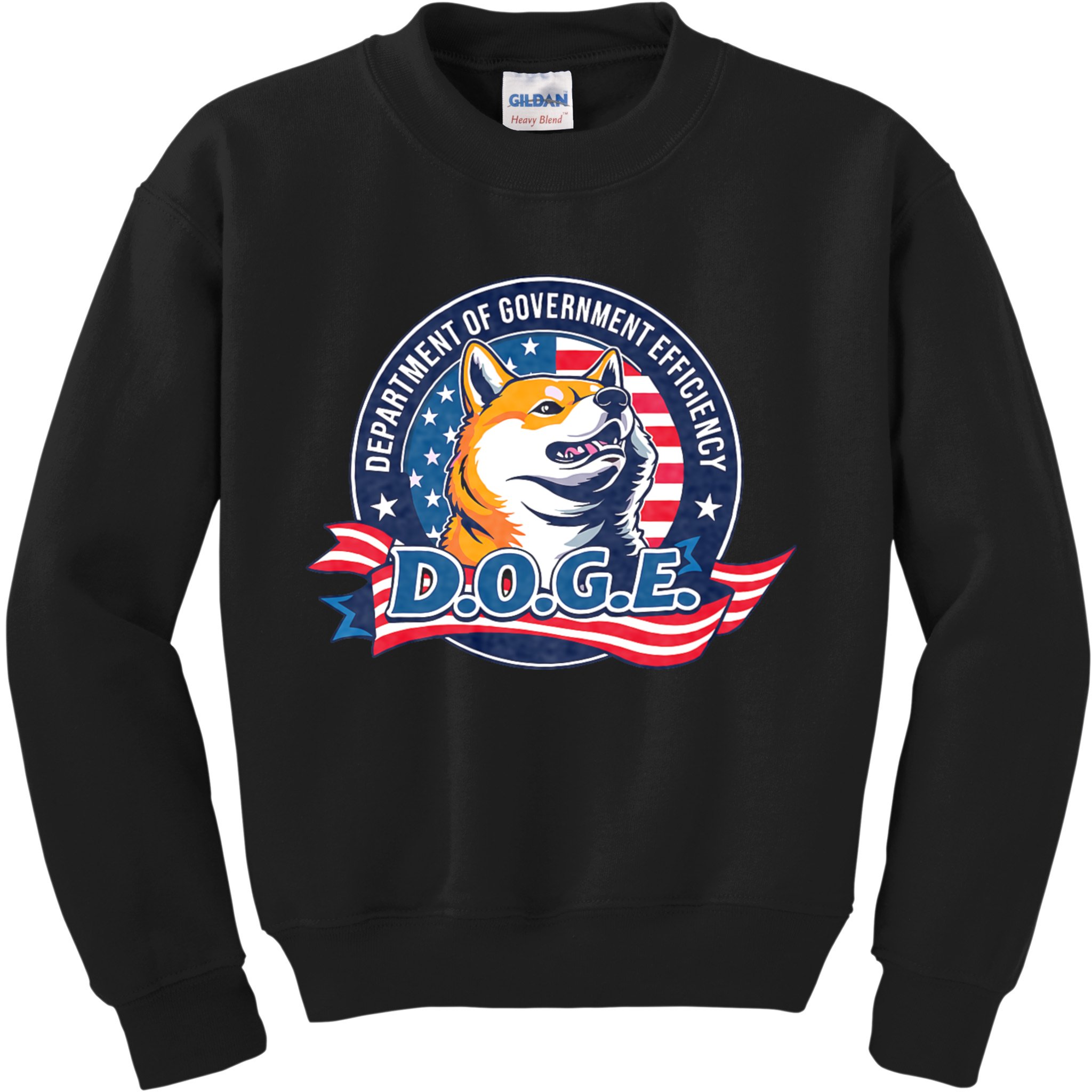 D.O.G.E Department Of Government Efficiency Doge Kids Sweatshirt