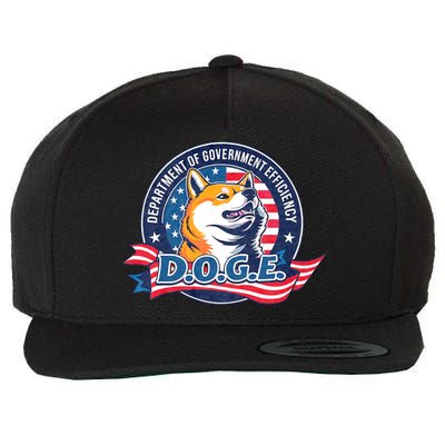 D.O.G.E Department Of Government Efficiency Doge Wool Snapback Cap