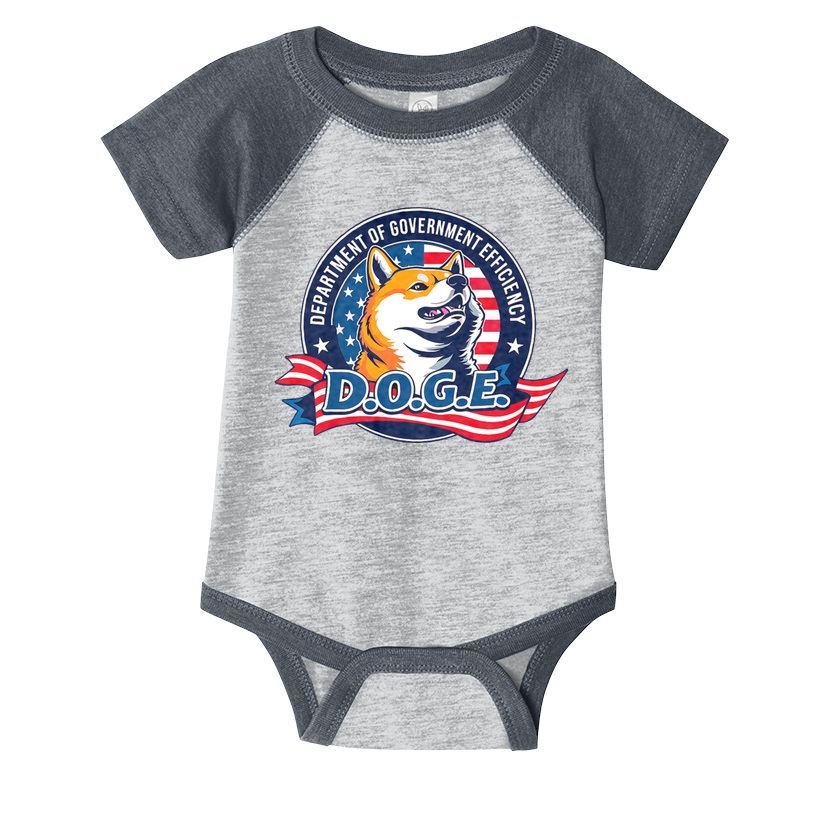 D.O.G.E Department Of Government Efficiency Doge Infant Baby Jersey Bodysuit