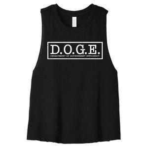 Doge Department Of Government Efficiency Women's Racerback Cropped Tank