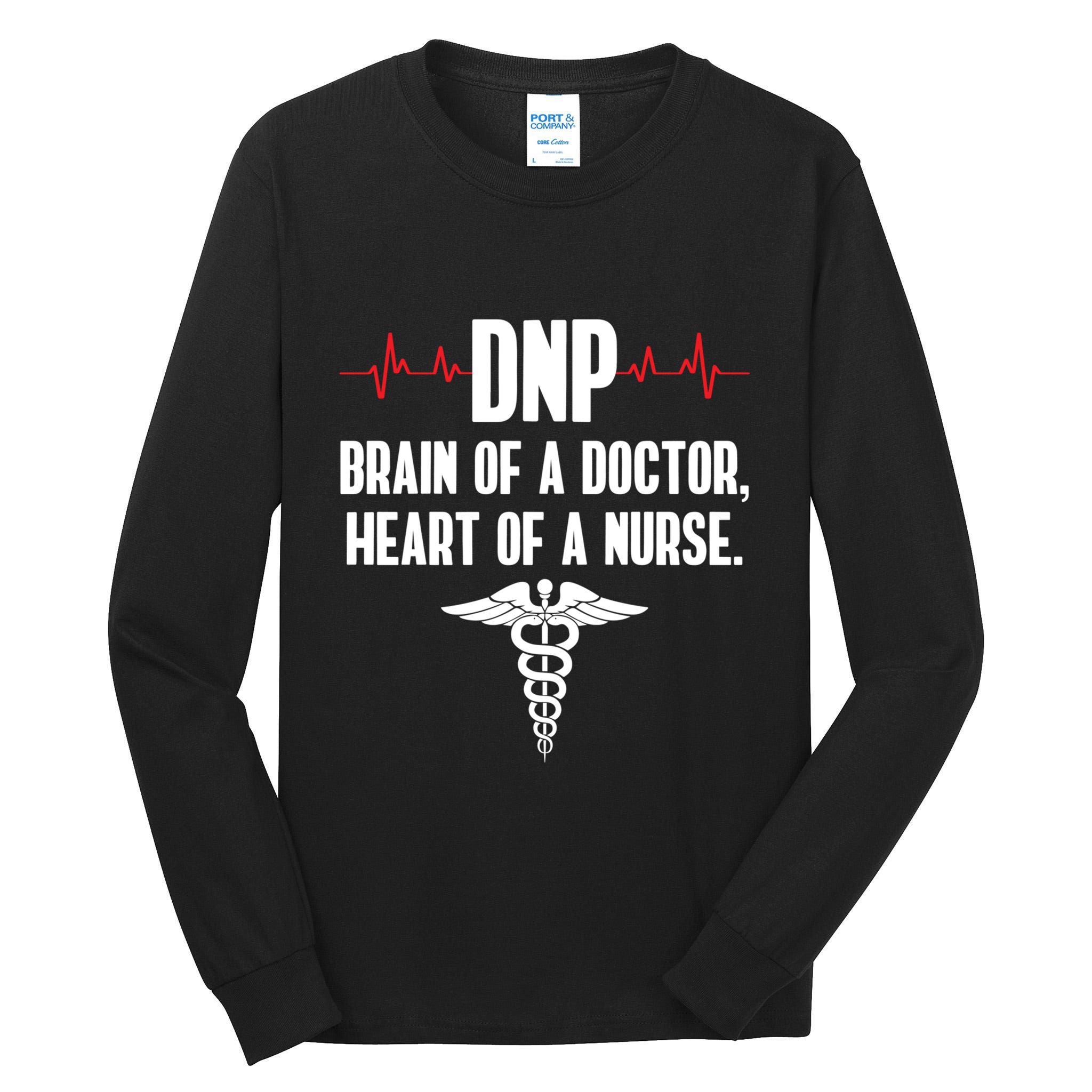 Dnp Doctor Of Nursing Practice Brain Rn Nurse Da1 Gift Tall Long Sleeve T-Shirt
