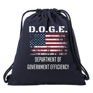 D.O.G.E. Department Of Government Efficiency Satirical Humor Drawstring Bag