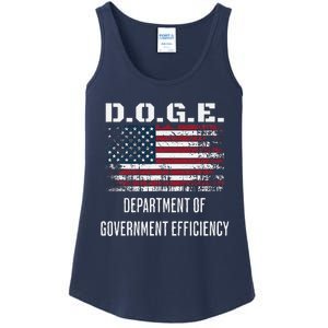 D.O.G.E. Department Of Government Efficiency Satirical Humor Ladies Essential Tank