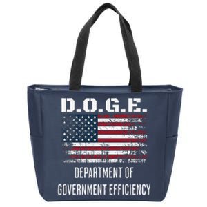 D.O.G.E. Department Of Government Efficiency Satirical Humor Zip Tote Bag