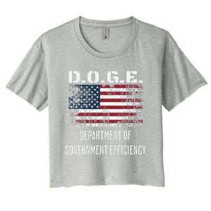 D.O.G.E. Department Of Government Efficiency Satirical Humor Women's Crop Top Tee