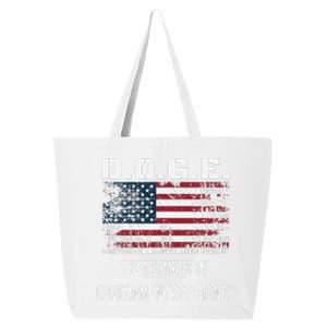 D.O.G.E. Department Of Government Efficiency Satirical Humor 25L Jumbo Tote