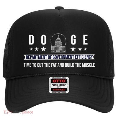 Doge Department Of Government Efficiency Tank Top High Crown Mesh Back Trucker Hat
