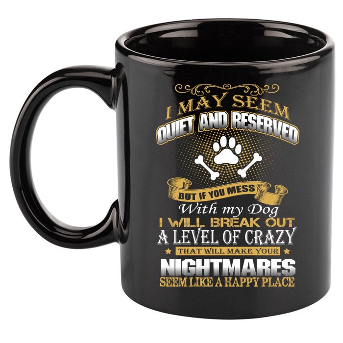 Dog 11oz C Handle Ceramic Mug