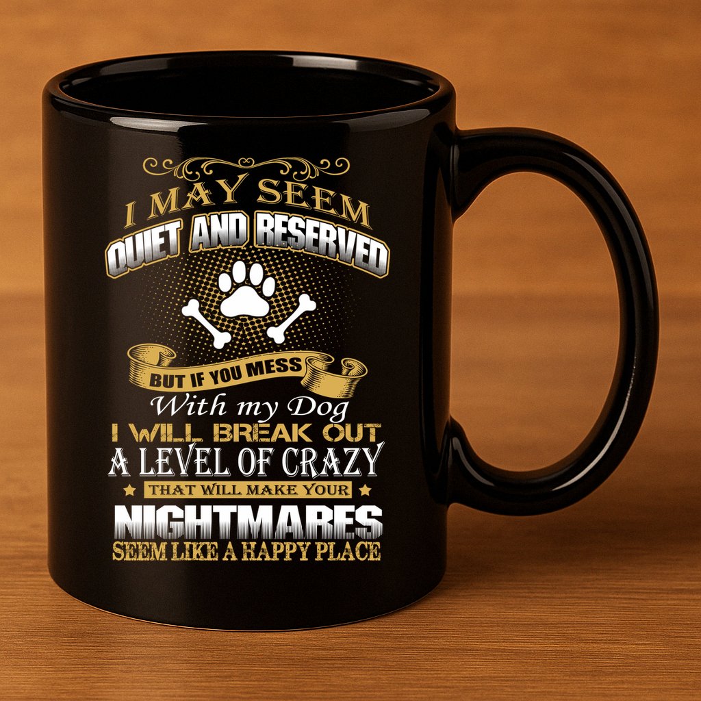 Dog 11oz C Handle Ceramic Mug