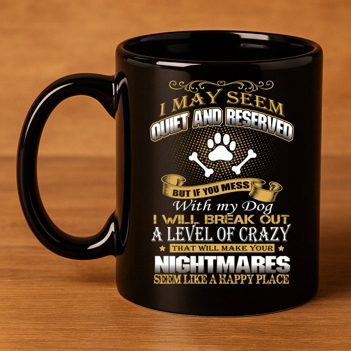 Dog 11oz C Handle Ceramic Mug