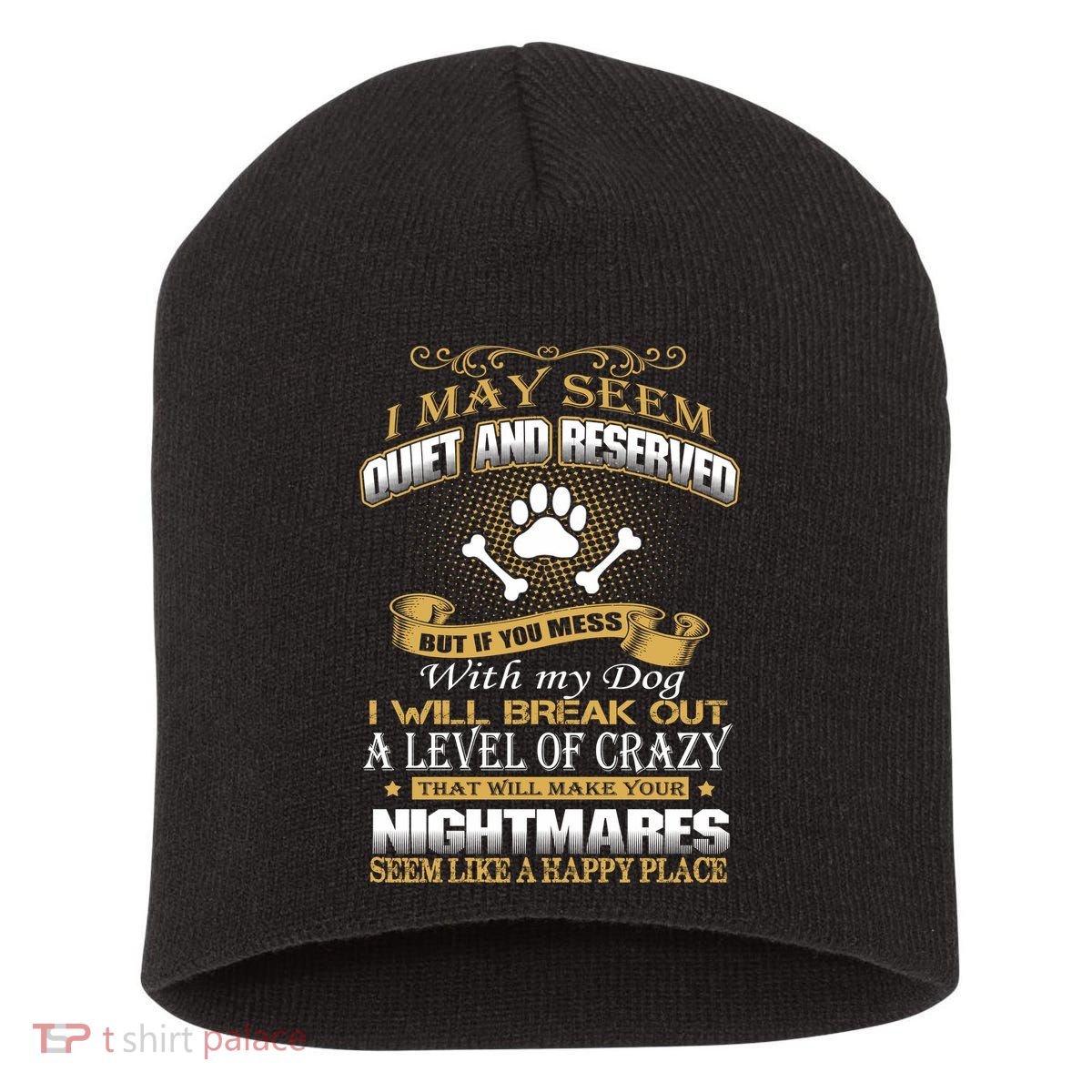 Dog Short Acrylic Beanie