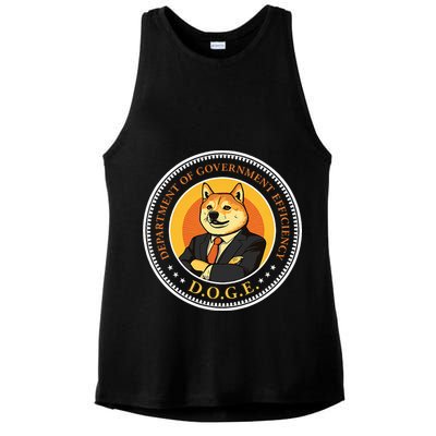 Doge Department Of Government Efficiency Doge Design Ladies PosiCharge Tri-Blend Wicking Tank