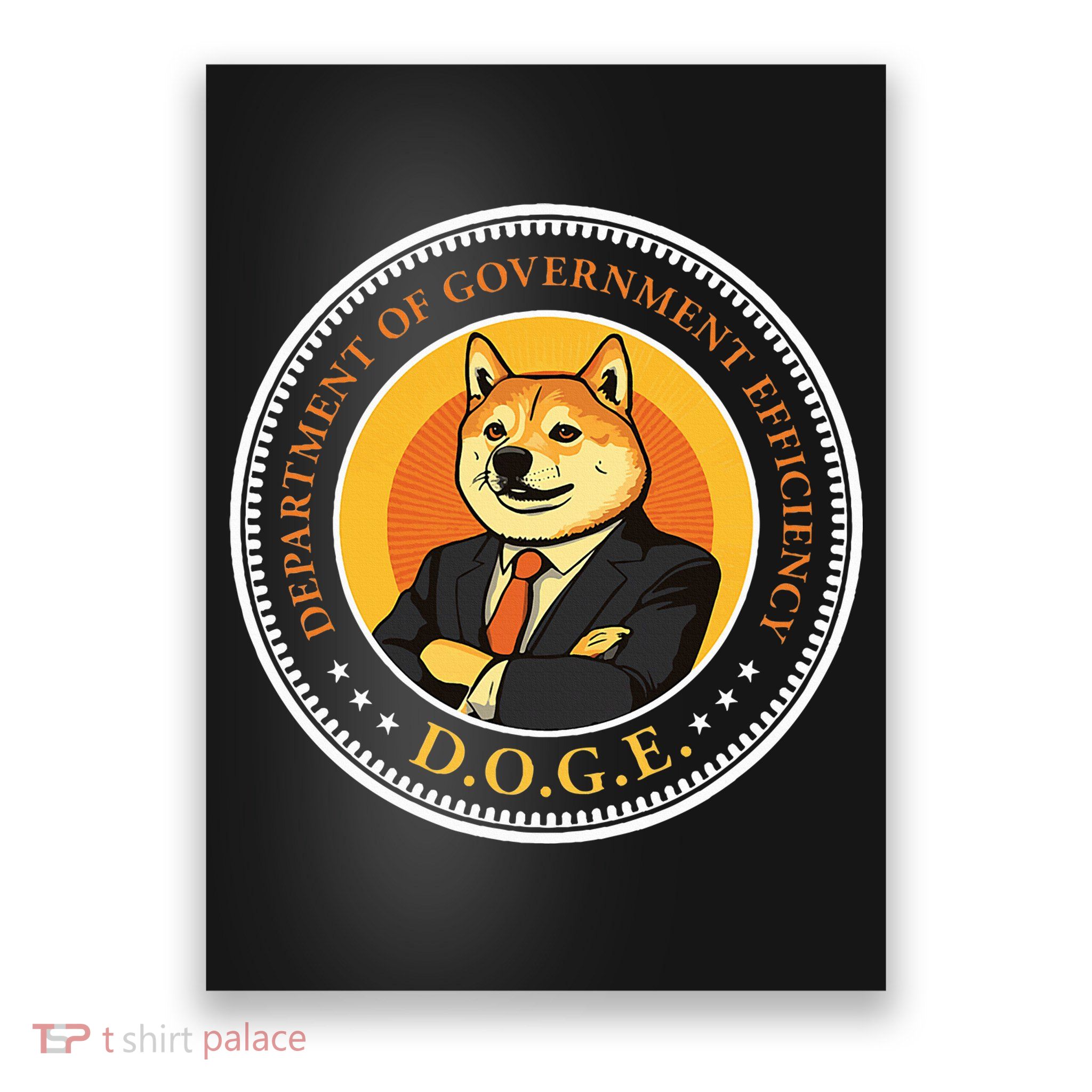 Doge Department Of Government Efficiency Doge Design Poster