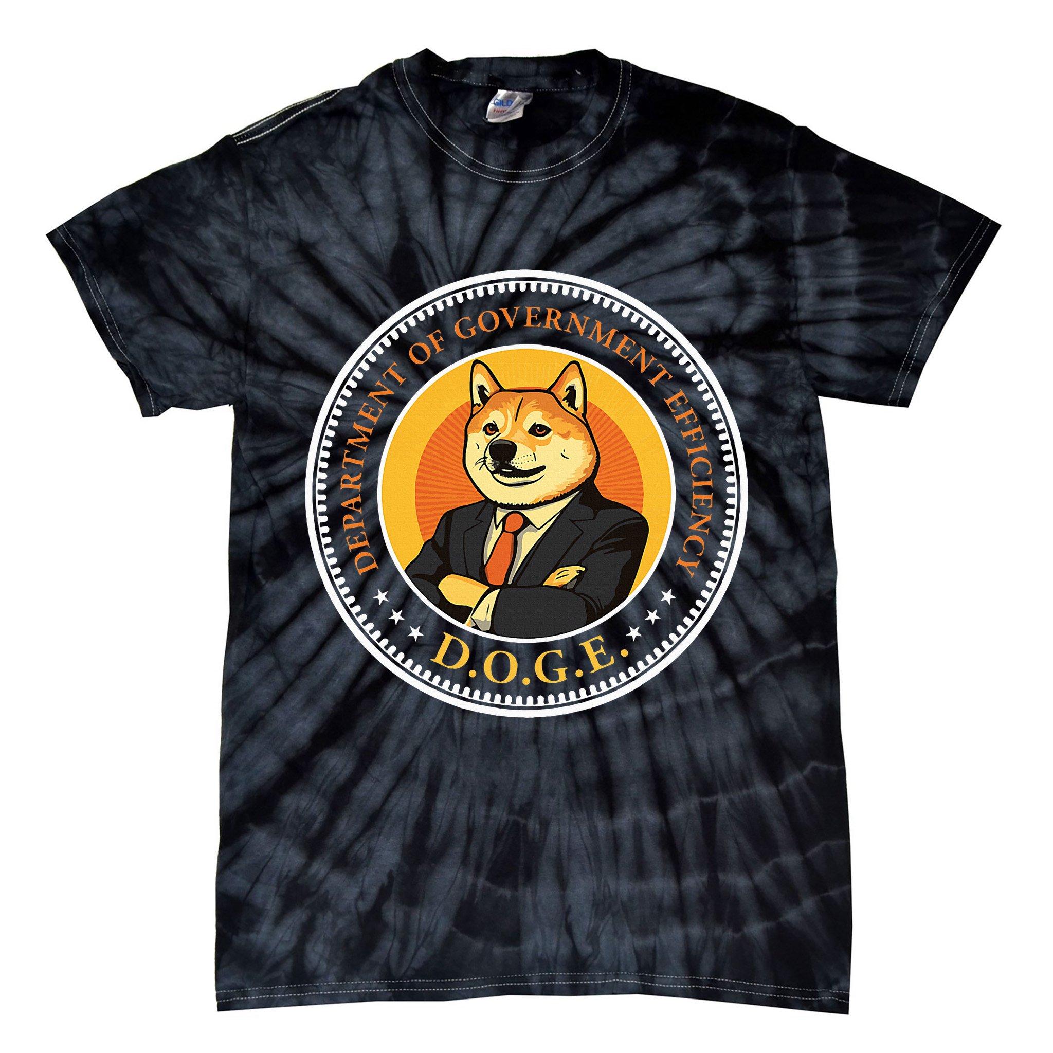 Doge Department Of Government Efficiency Doge Design Tie-Dye T-Shirt