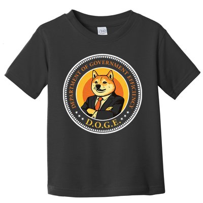 Doge Department Of Government Efficiency Doge Design Toddler T-Shirt
