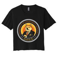 Doge Department Of Government Efficiency Doge Design Women's Crop Top Tee