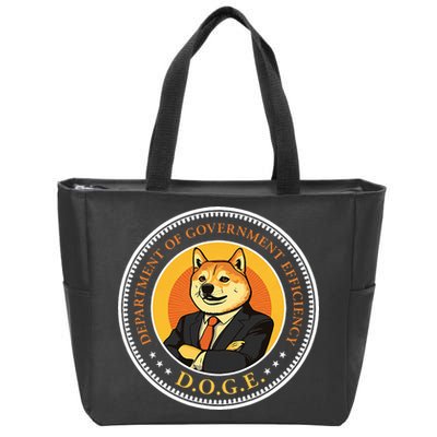 Doge Department Of Government Efficiency Doge Design Zip Tote Bag