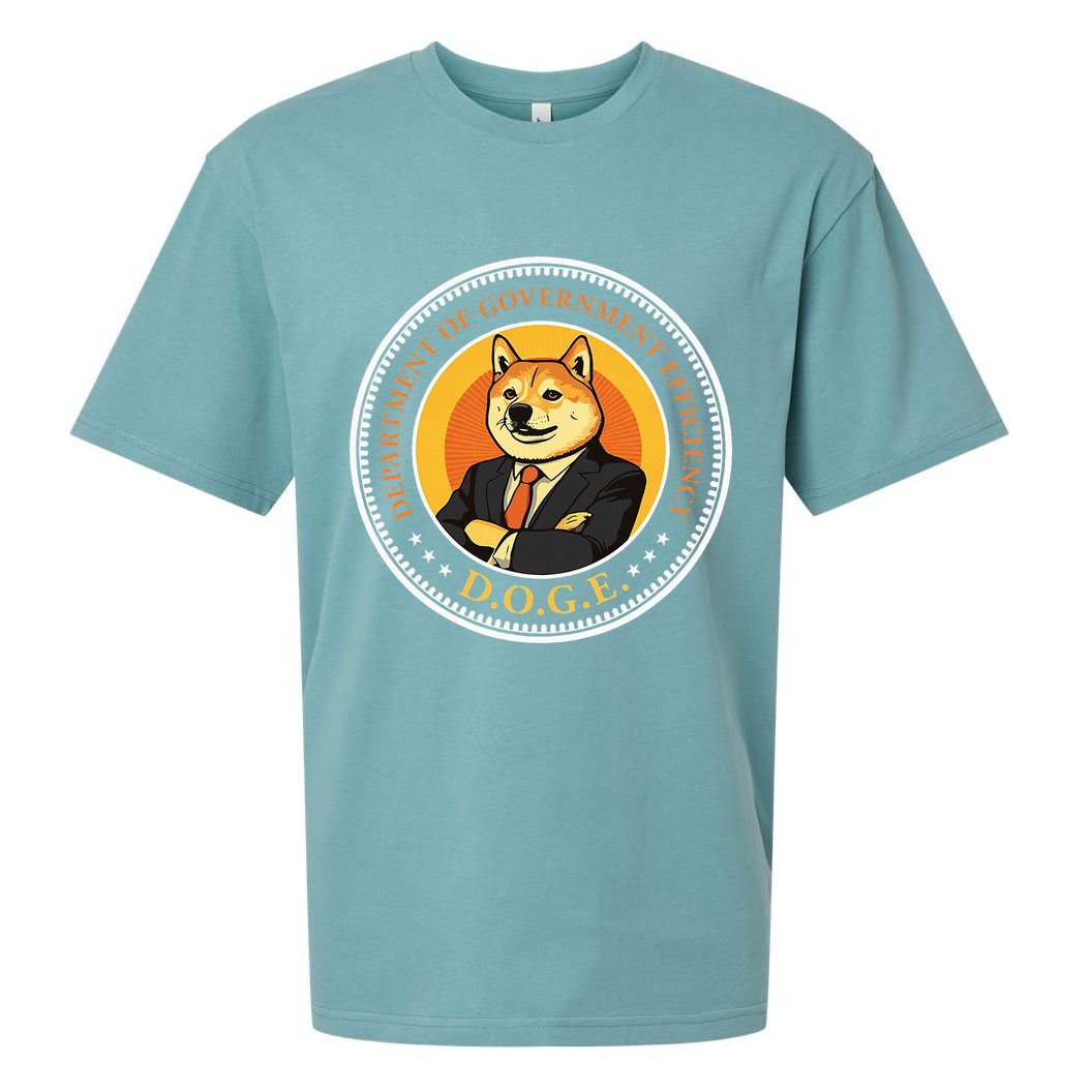 Doge Department Of Government Efficiency Doge Design Sueded Cloud Jersey T-Shirt