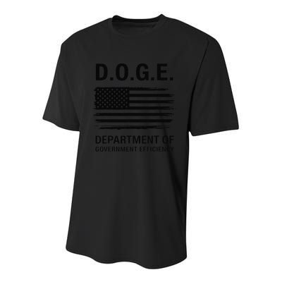 Doge Department Of Government Efficiency Gift Youth Performance Sprint T-Shirt