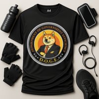 Doge Department Of Government Efficiency Doge Design Cooling Performance Crew T-Shirt