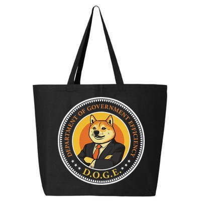 Doge Department Of Government Efficiency Doge Design 25L Jumbo Tote
