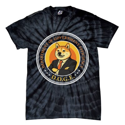 Doge Department Of Government Efficiency Doge Design Tie-Dye T-Shirt