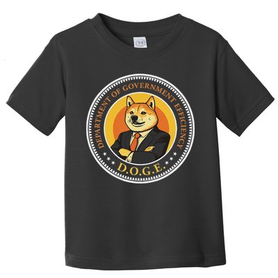 Doge Department Of Government Efficiency Doge Design Toddler T-Shirt