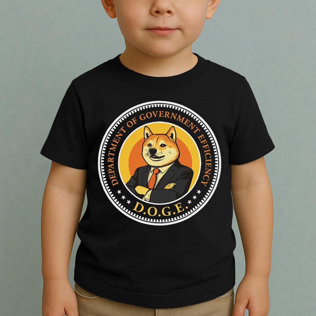 Doge Department Of Government Efficiency Doge Design Toddler T-Shirt