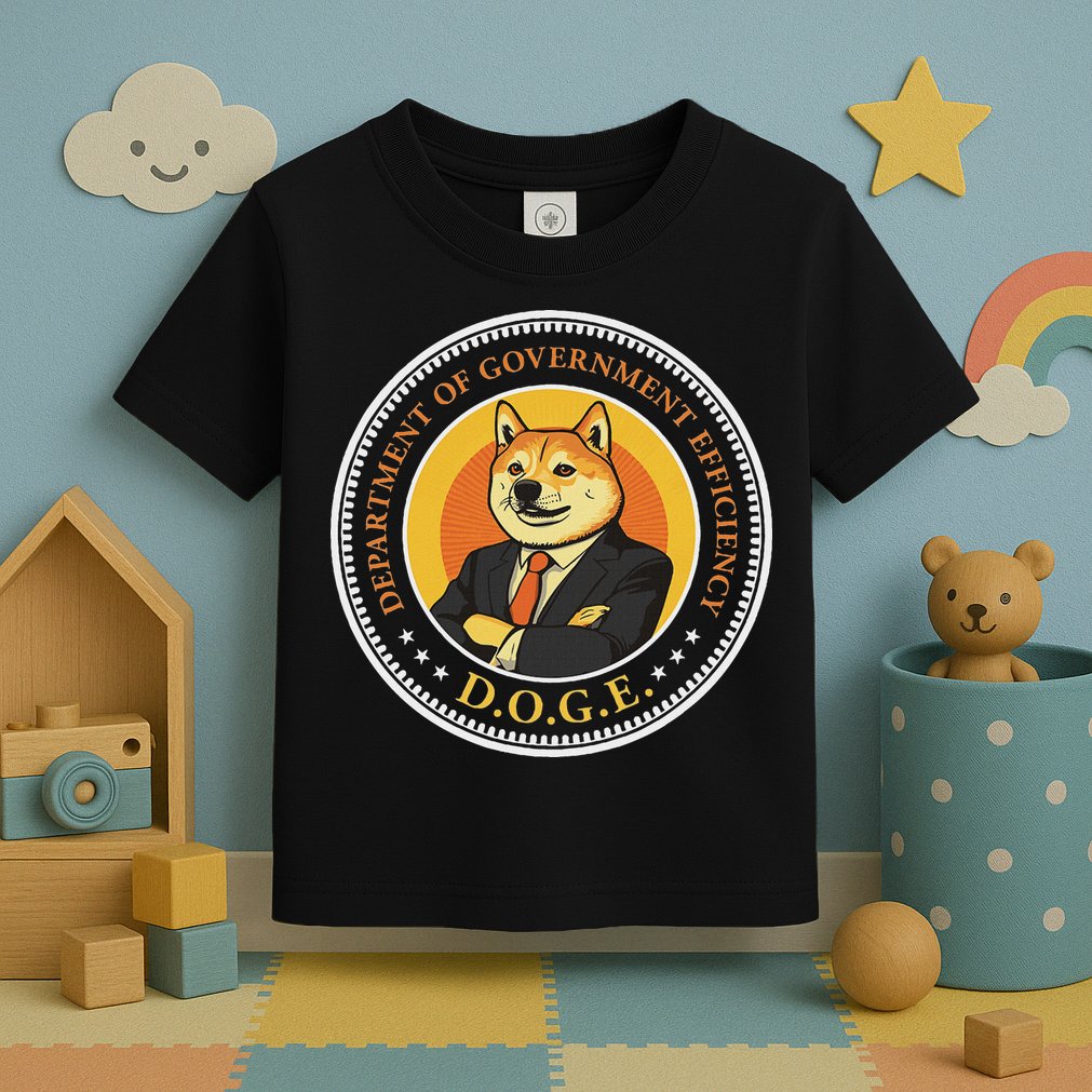 Doge Department Of Government Efficiency Doge Design Toddler T-Shirt