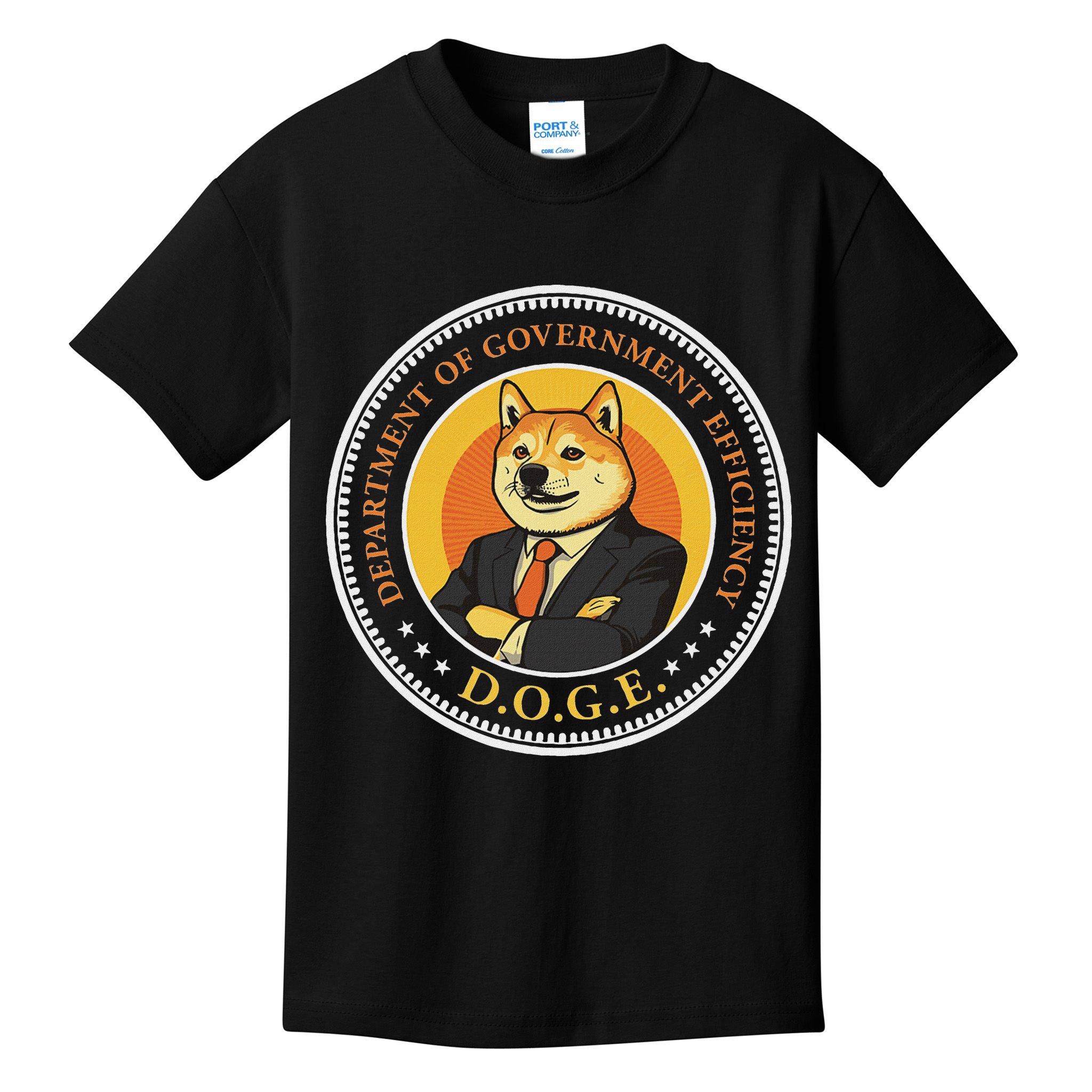Doge Department Of Government Efficiency Doge Design Kids T-Shirt