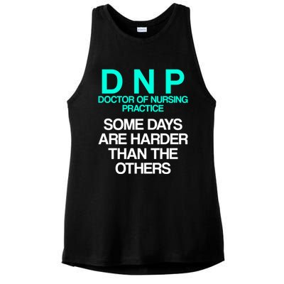 Dnp Doctor Of Nursing Practice Days Rn Nurse Funny Gift Ladies PosiCharge Tri-Blend Wicking Tank