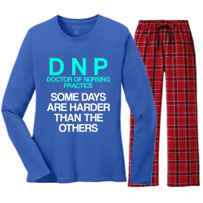 Dnp Doctor Of Nursing Practice Days Rn Nurse Funny Gift Women's Long Sleeve Flannel Pajama Set 