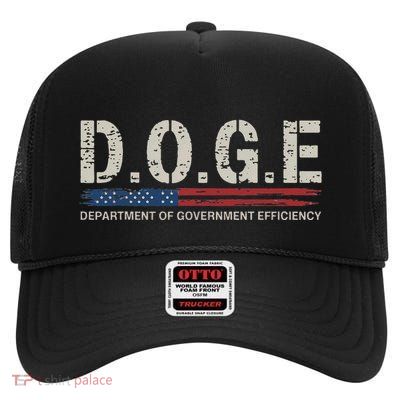 Doge Department Of Government Efficiency High Crown Mesh Back Trucker Hat