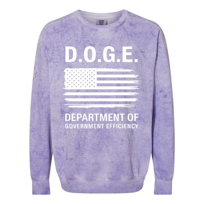 Doge Department Of Government Efficiency Colorblast Crewneck Sweatshirt