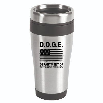 D.O.G.E Department Of Government Efficiency Doge 16oz Travel Tumbler