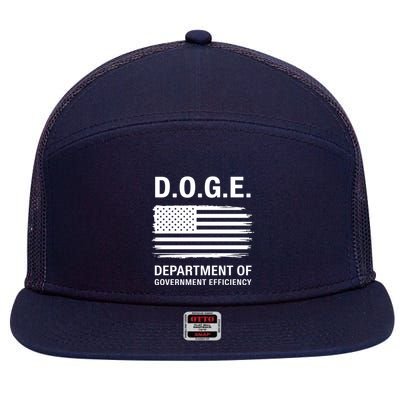 D.O.G.E Department Of Government Efficiency Doge 7 Panel Mesh Trucker Snapback Hat