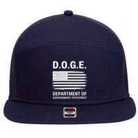 D.O.G.E Department Of Government Efficiency Doge 7 Panel Mesh Trucker Snapback Hat