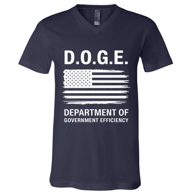 D.O.G.E Department Of Government Efficiency Doge V-Neck T-Shirt