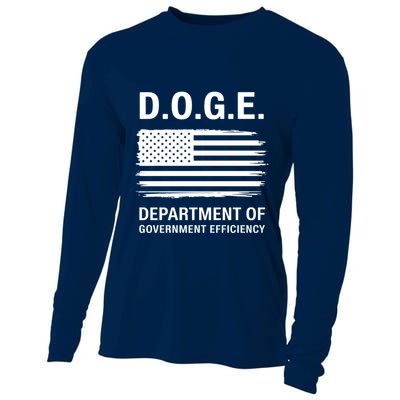 D.O.G.E Department Of Government Efficiency Doge Cooling Performance Long Sleeve Crew