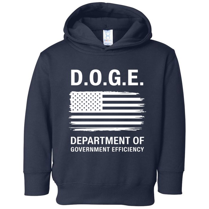 D.O.G.E Department Of Government Efficiency Doge Toddler Hoodie