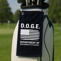 D.O.G.E Department Of Government Efficiency Doge Golf Towel