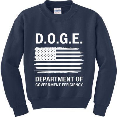D.O.G.E Department Of Government Efficiency Doge Kids Sweatshirt